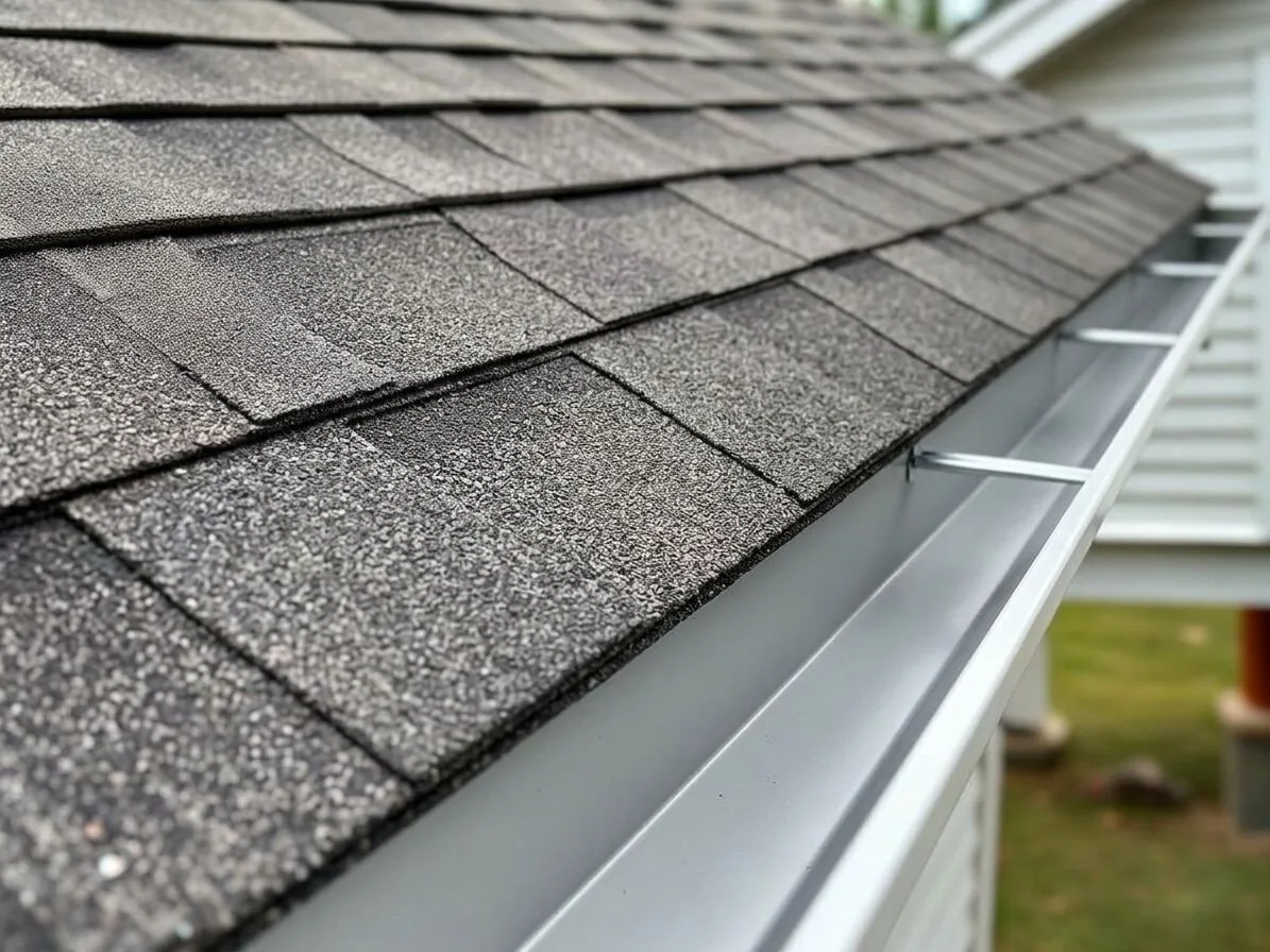 Gutter after cleaning